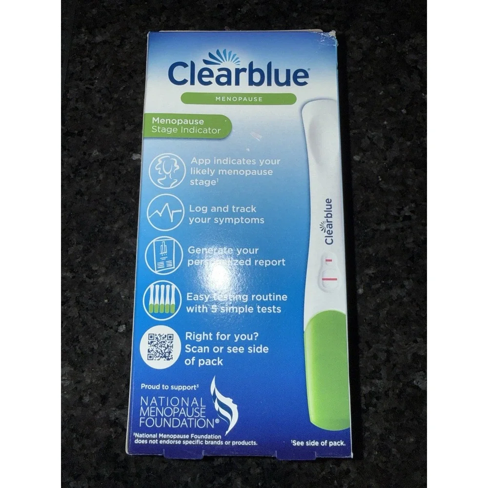 Clearblue Menopause Stage Indicator - 5 Test Sticks Exp 2026 New!